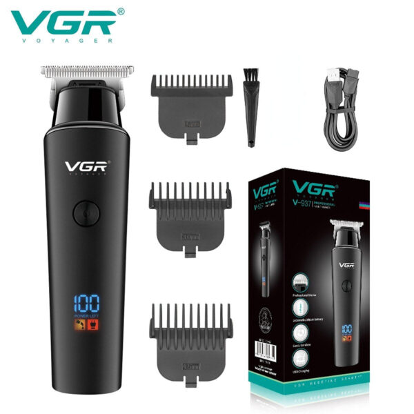 Original VGR V-937 Professional Electric Hair Trimmer Cordless Beard & Hair Clipper For Men Hair Cutter Machine Rechargeable Set - Image 6