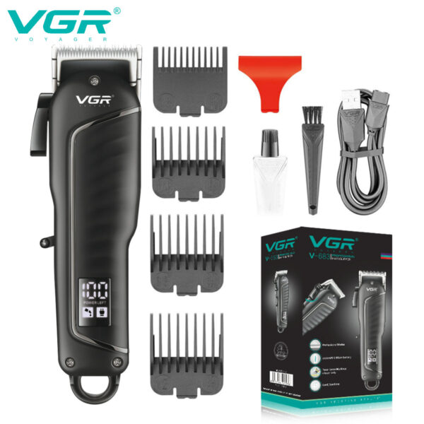 VGR V-683 Clipper Hair Clipper Professional Hair Cutting Machine Electric Hair Trimmer Haircut Machine Men's Barber Rechargeable - Image 5