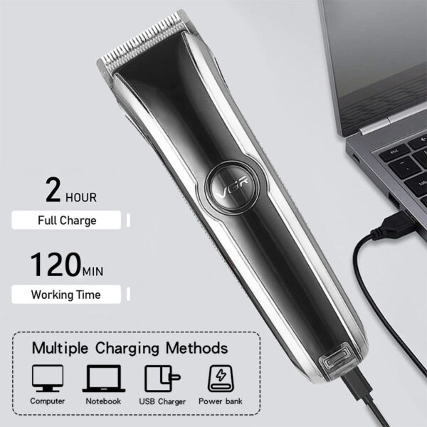 VGR V-288 Hair Clipper Professional Hair Cutting Machine Hair Trimmer Adjustable Cordless Rechargeable - Image 5