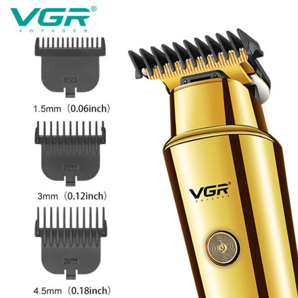 Original VGR V-947 Professional Electric Hair Trimmer Cordless Beard & Hair Clipper For Men Hair Cutter Machine Rechargeable Set - Image 3