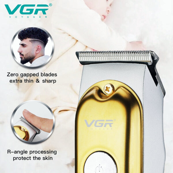 VGR V-290 Mini Hair Cutting Machine Cordless Electric Hair Clipper Professional Bald Haircut Machine Barber Hair Trimmer for Men - Image 3