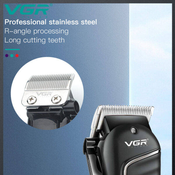 VGR V-683 Clipper Hair Clipper Professional Hair Cutting Machine Electric Hair Trimmer Haircut Machine Men's Barber Rechargeable - Image 3