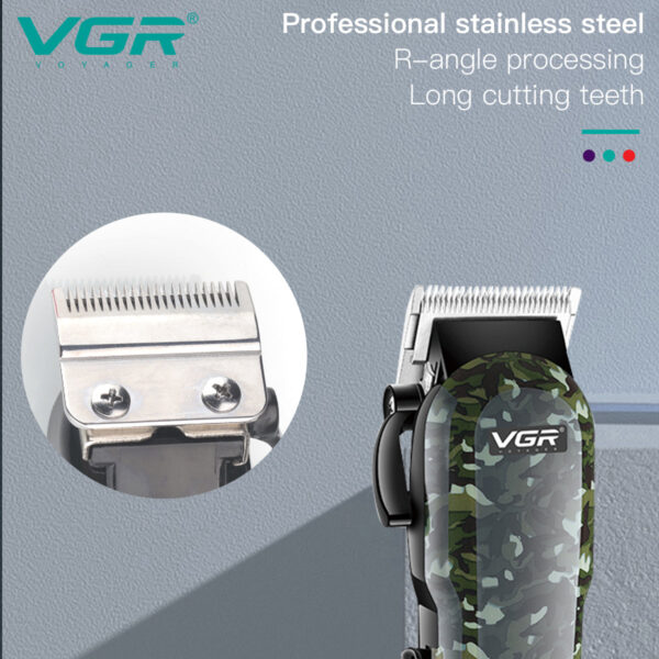 VGR V-665 Hair Clipper Professional Hair Trimmer Adjustable Hair Cutting Machine Electric Barber Digital Display Clipper for Men - Image 6