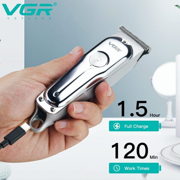 VGR Hair Cutting Machine Electric Hair Clipper Professional Haircut Machine Mini Barber Rechargeable Hair Trimmer for Men V-071 - Image 5