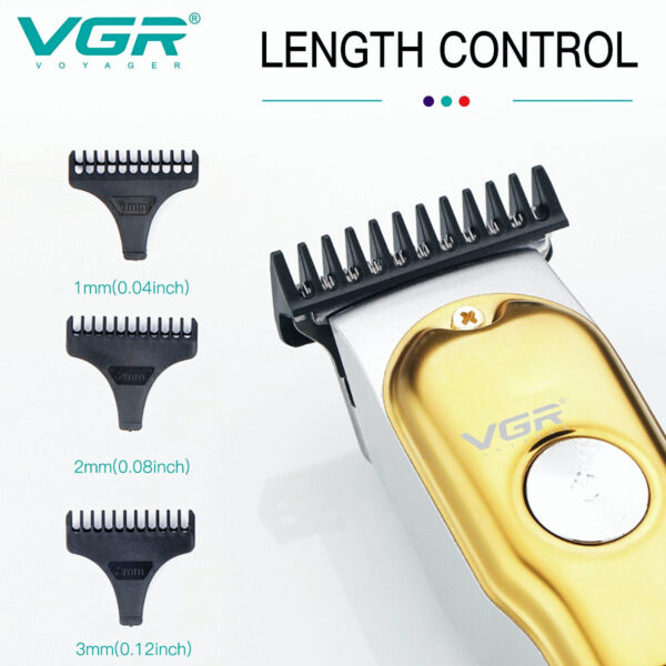 VGR V-290 Mini Hair Cutting Machine Cordless Electric Hair Clipper Professional Bald Haircut Machine Barber Hair Trimmer for Men - Image 6
