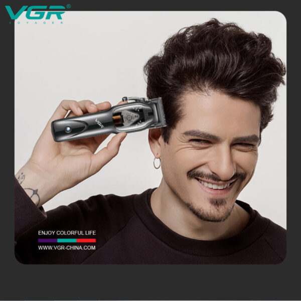 VGR V-653 Hair Clipper Professional Barber Hair Cutting Machine Electric Hair Trimmer Adjustable Haircut Machine Clipper for Men - Image 6