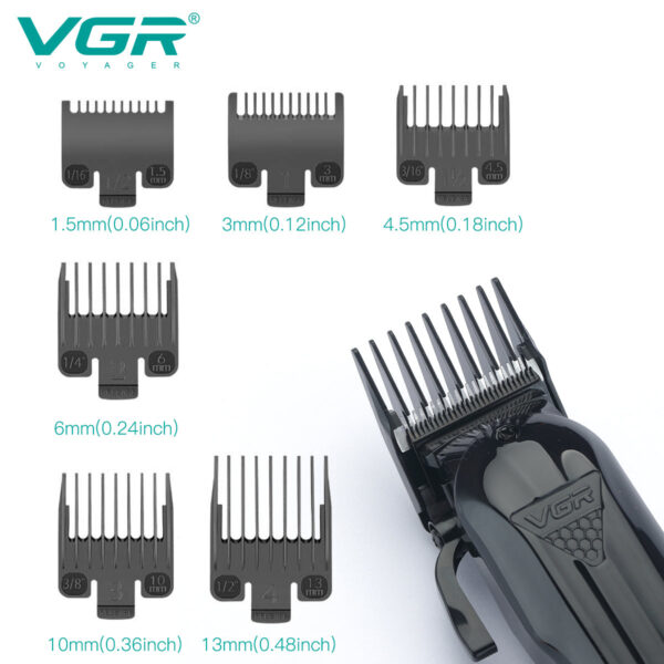 VGR V-282 Hair Trimmer Rechargeable Trimmer Professional Haircut Machine Adjustable Haircut Machine Cordless Trimmer for Men - Image 2