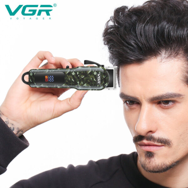VGR V-665 Hair Clipper Professional Hair Trimmer Adjustable Hair Cutting Machine Electric Barber Digital Display Clipper for Men - Image 4