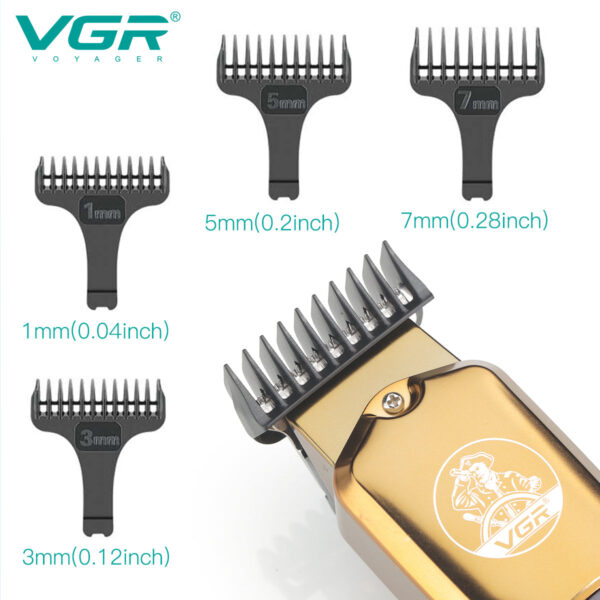 VGR V-927 Hair Trimmer Professional Trimmer Electric Hair Clipper Cordless Zero Cut Machine Rechargeable Waterproof LED Display - Image 8