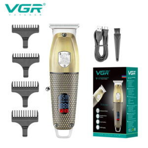 VGR Barber Professional Hair Trimmer For Men Hair Clipper Beard Facial Rechargeable Hair Cutting Machine Haircut For Men V-976