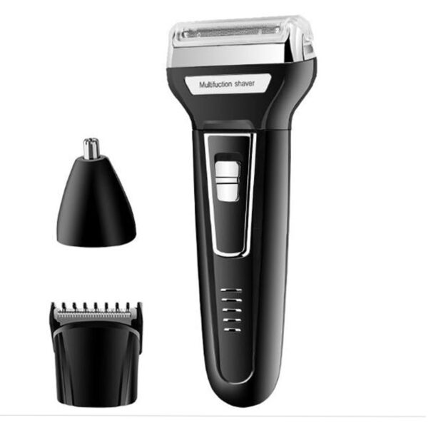 ORIGINAL Kemei KM-6558 3 In 1 Reciprocating Shaver Rechargeable Shaver Hair Trimmer Nose Trimmer For Men - Image 5