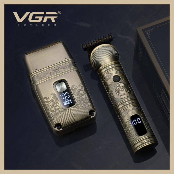 VGR Hair Trimmer Cordless Hair Cutting Machine Electric Shaver Professional Hair Clipper Barber Bald Head Trimmer for Men V-649 - Image 5