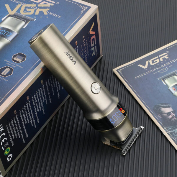 VGR v 991 Hair Trimmer Professional Hair Clipper LED Rechargeable Clipper Barber Travel Lock Clipper Electric Trimmer for Men v-991 - Image 6