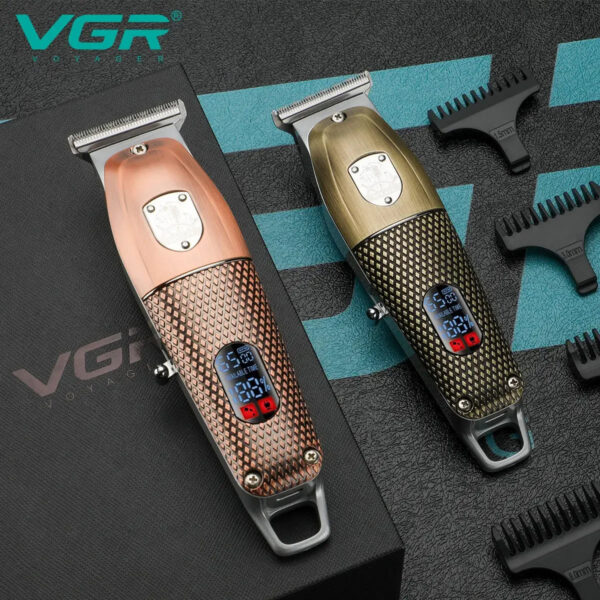VGR Barber Professional Hair Trimmer For Men Hair Clipper Beard Facial Rechargeable Hair Cutting Machine Haircut For Men V-976 - Image 4