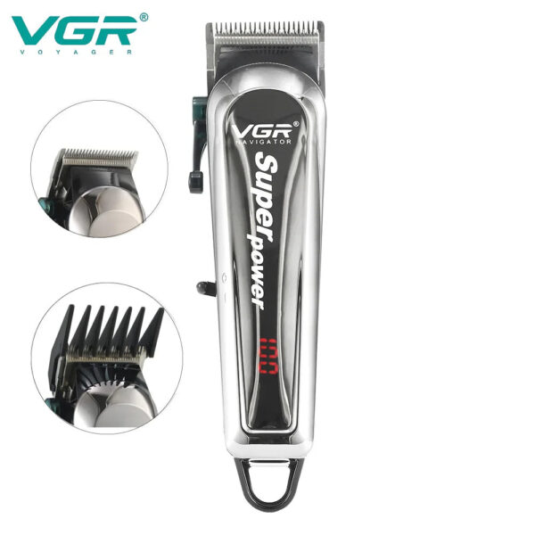 VGR 060 New Electric Hair Clipper Professional Personal Care Barber Limit Comb Household Trimmer For Men Clippers V-060 - Image 3