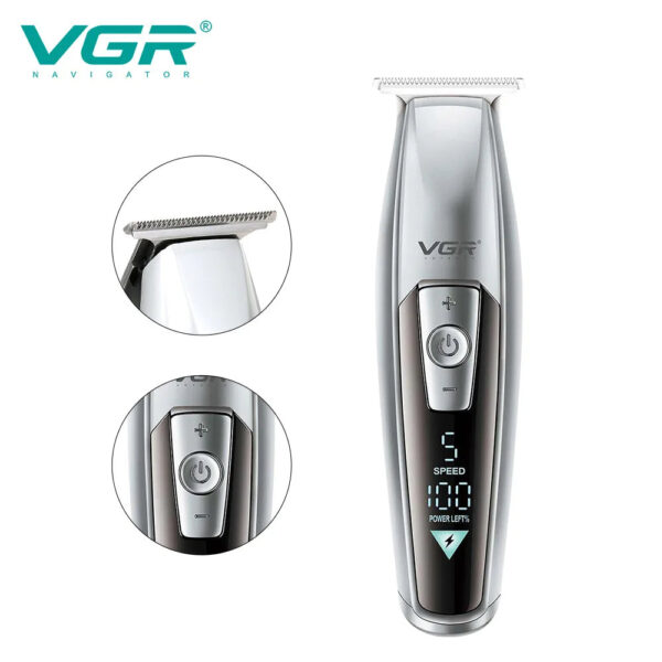 VGR V-970 5 speed adjustment Hair Trimmer Electric Hair Cutting Machine Barber Cordless Clippers Adjustable Haircut Machine Hair Trimmer for Men V-970 - Image 5