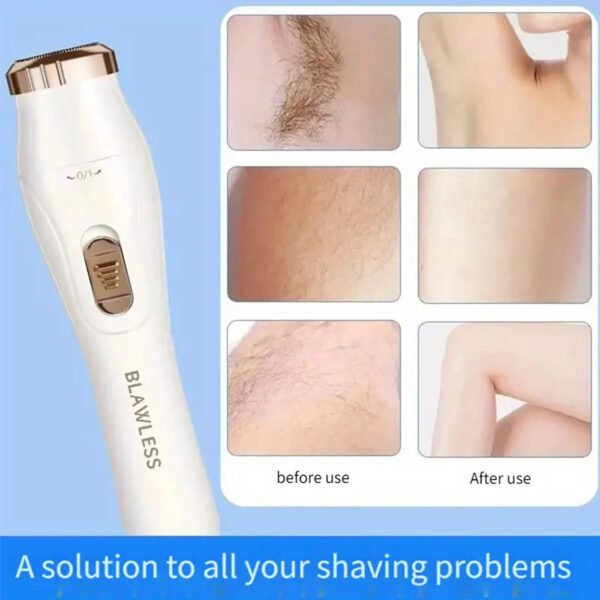 Blawless Womens Facial Hair Remover Facial Hair Removal Women 3in1 Hair Removal Device Electric Face Shaver 3 Replacement Heads - Image 2
