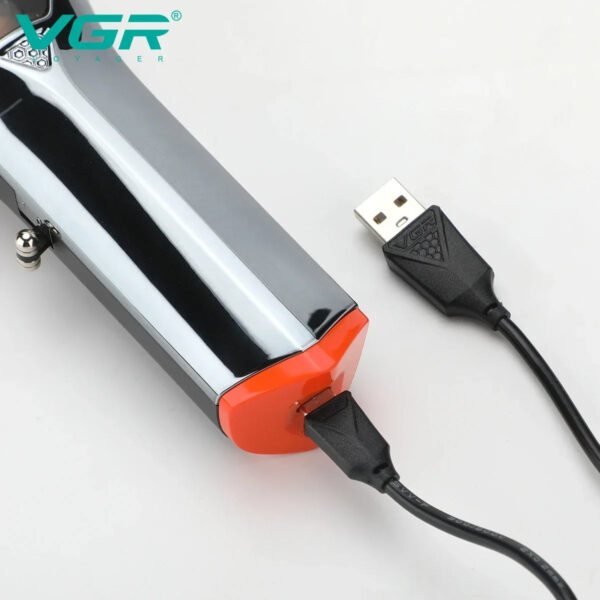 VGR v 647 Hair Clipper Cordless Hair Cutting Machine Adjustable Hair Trimmer Magnetic Motor 9000 RPM Haircut Clipper for Men V-647 - Image 2