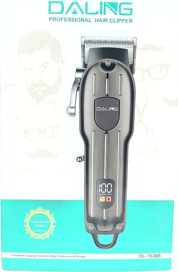 DALING 1538B Electric Hair Clipper Rechargeable Shaver Beard trimmer Professional Hair Trimmer Cordless Oil head Men Hair Cutting Machine