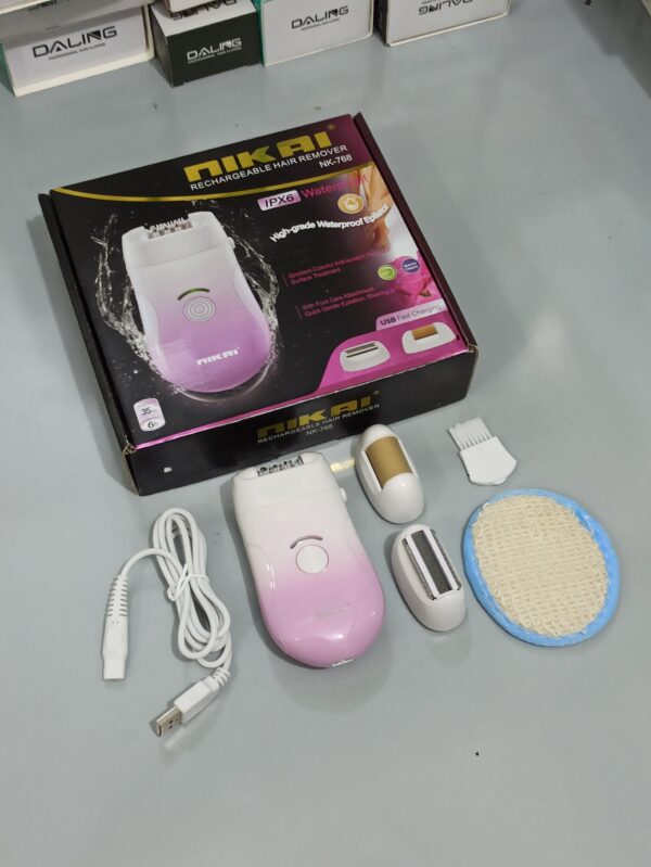 NIKAI 3 In1 WATERPROOF Women Epilator Electric Female Hair Removal Lady Shaver