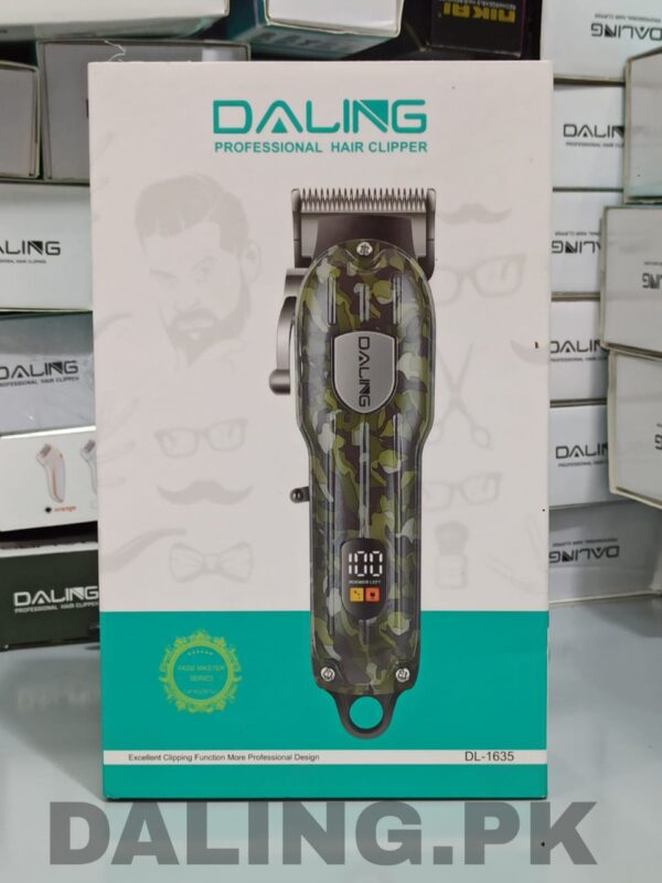 DALING DL-1635 ARMY CAMO Electric Hair Clipper Rechargeable Shaver Beard trimmer Professional Hair Trimmer Cordless Oil head Men Hair Cutting Machine Beard razor