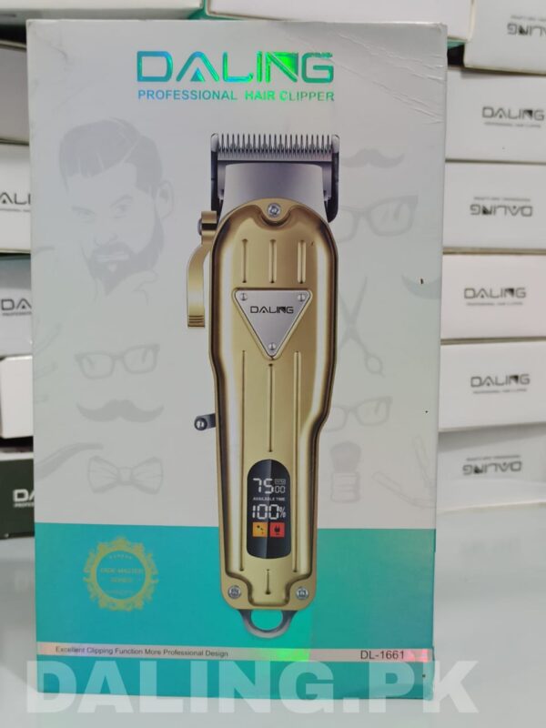 DALING DL-1661 METAL BODYElectric Hair Clipper Rechargeable Shaver Beard trimmer Professional Hair Trimmer Cordless Oil head Men Hair Cutting Machine Beard razor